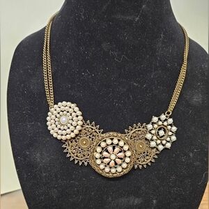Medallion Steampunk Bohemian Statement Necklace